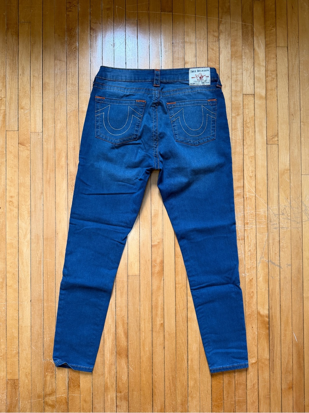 True Religion Jennie Curvy Mid-Rise Skinny Blue Jeans Women's Sz. 31